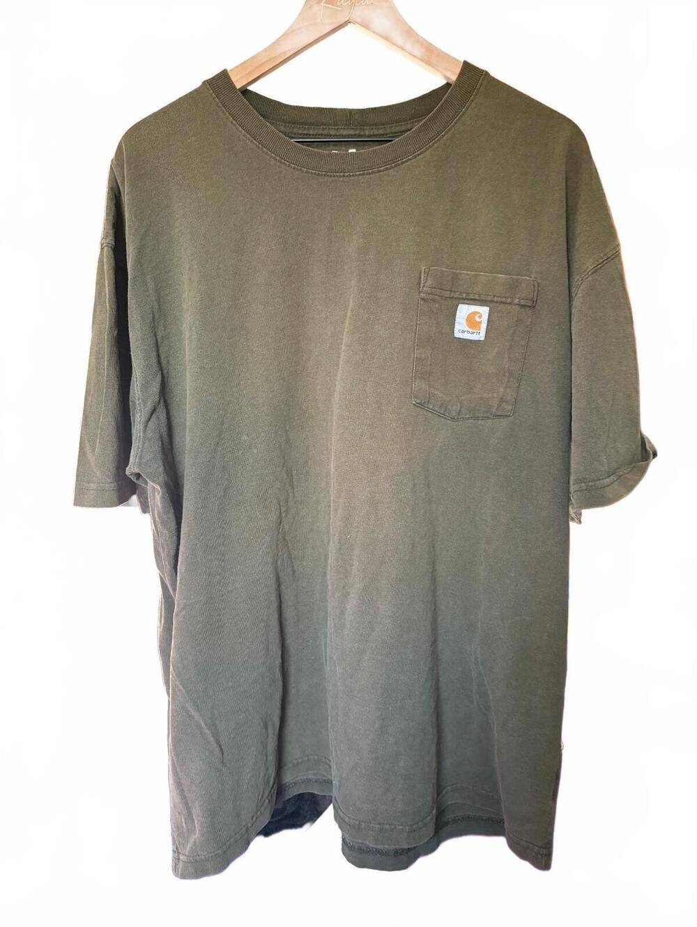 Carhartt cotton olive pocket T-shirt - Men’s XL